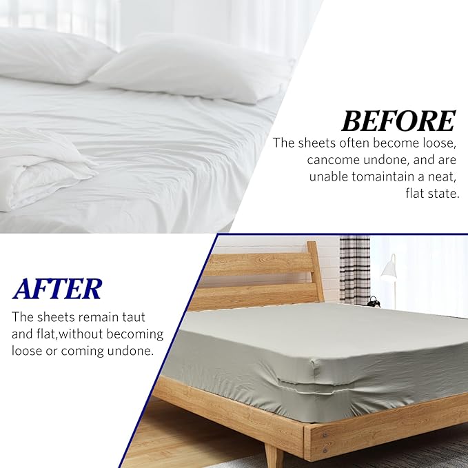 No-Slip Bed Sheet Grippers (Set of 4)