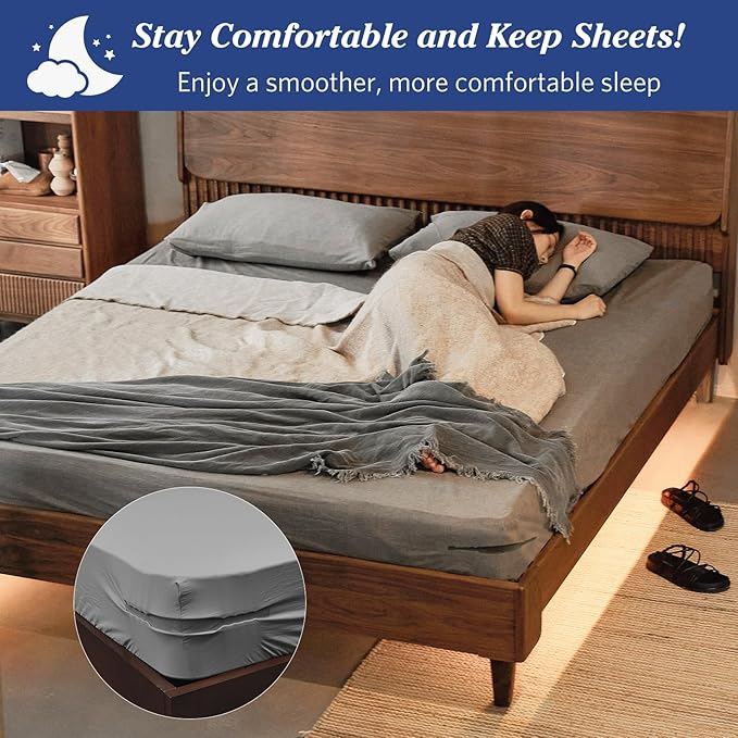 No-Slip Bed Sheet Grippers (Set of 4)