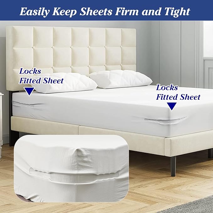 No-Slip Bed Sheet Grippers (Set of 4)